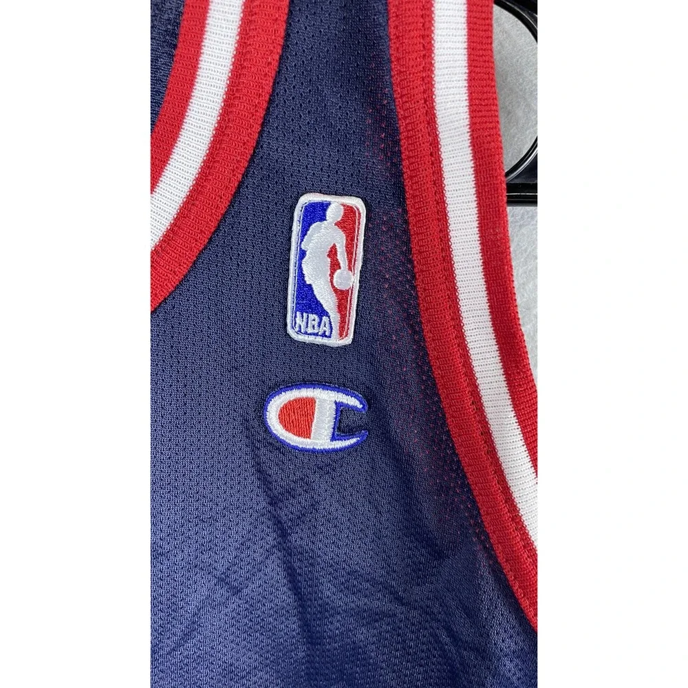Vintage Houston Rockets Jersey Boys Large‎ Blue NBA Basketball Champion Drexler - Picture 3 of 10